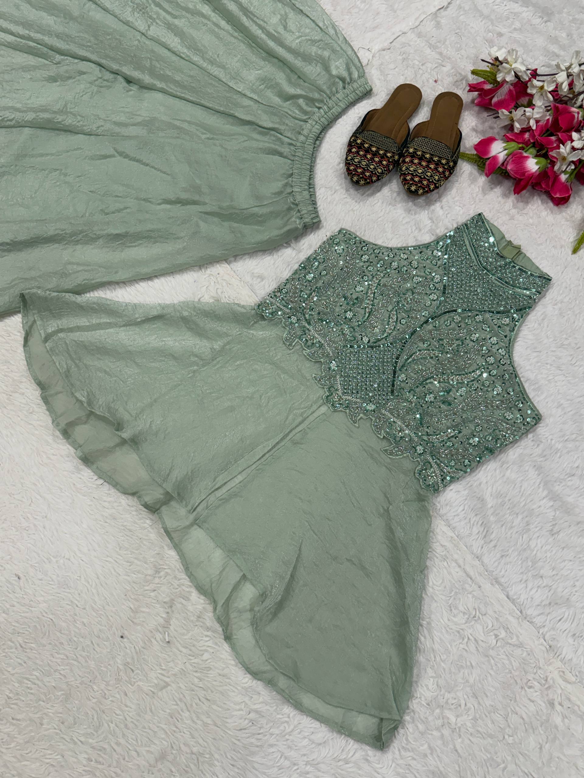 Editorial Verdant Minimalist Drape Couture